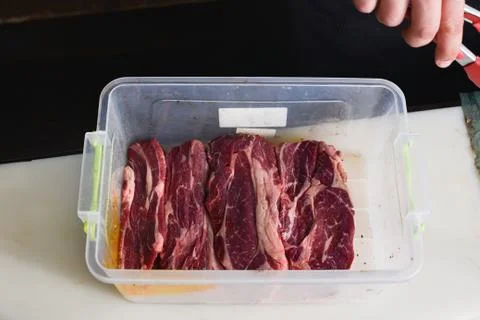 Image of beef chuck roll. raw chuck roll Stock Photos