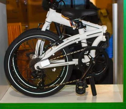Image of bicycles in the store. Stock Photos
