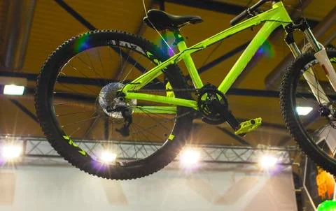 Image of bicycles in the store. Stock Photos