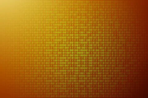 An image of a binary code made up of a set of green digits on a black backgro 스톡 사진