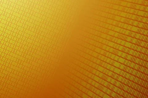 An image of a binary code made up of a set of green digits on a black backgro 写真素材