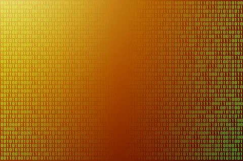 An image of a binary code made up of a set of green digits on a black backgro 库存照片