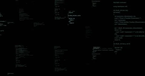 Image of binary coding and data processing on black background Stock Illustration