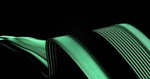 Image of binary coding and data processing over light trails Stock Photos