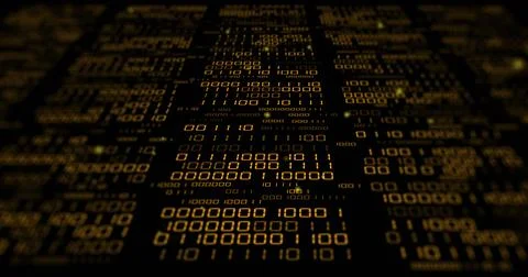 Image of binary coding and data processing Stock Photos