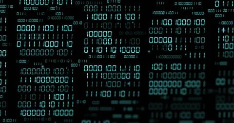 Image of binary coding and data processing Stock Photos