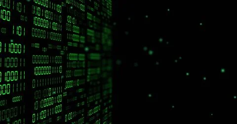 Image of binary coding and data processing 写真素材