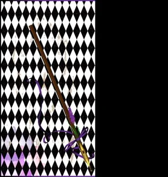 Image of black background with pen Stock Illustration