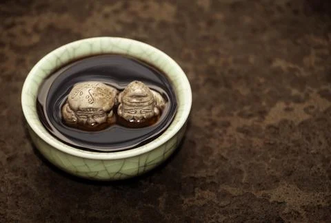 Image of black tea cup Stock Photos