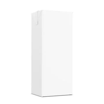 A image of a blank juice box package isolated on a white background Stock Illustration
