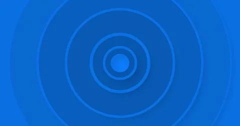 Image of blue concentric circles pulsating on seamless loop Stock Illustration