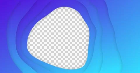 Image of blue gradient lines waving in seamless loop on white background Stock Illustration