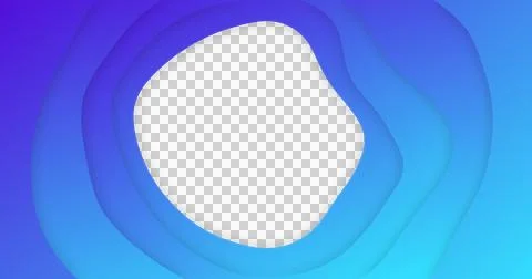 Image of blue gradient lines waving in seamless loop on white background Stock Illustration