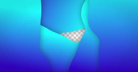 Image of blue gradient lines waving in seamless loop on white background Stock Illustration