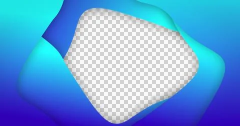 Image of blue gradient lines waving in seamless loop on white background Illustrazione stock