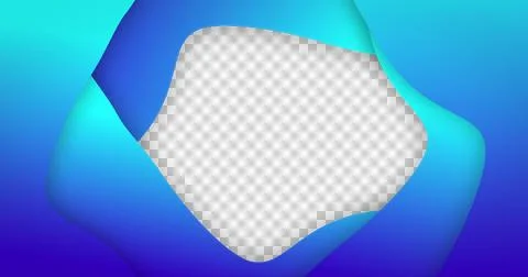 Image of blue gradient lines waving in seamless loop on white background Stock Illustration