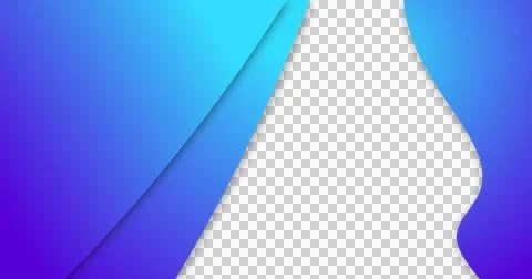 Image of blue gradient lines waving in seamless loop on white background Stock Illustration