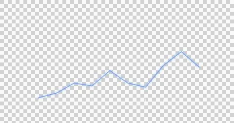 Image of a blue line graph forming and disappearing on black background Stock-Illustration