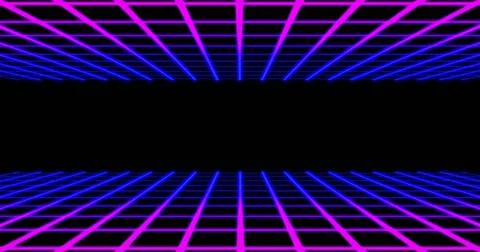 Image of blue network of connections over black background Stock Photos