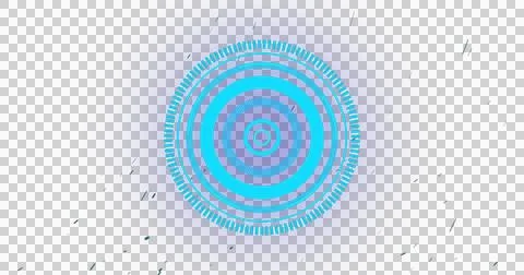 Image of blue scopes scanning over transparent background Ilustração Stock