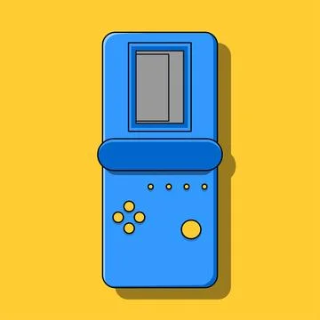 Image of blue tetris. Vector illustration. Stock Illustration