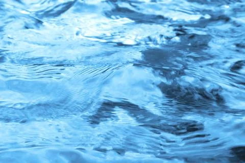 Image of blue water moving like waves Stock Photos