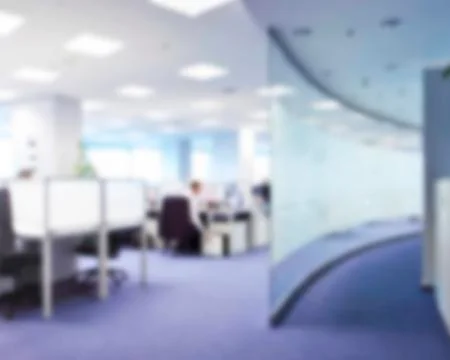 Image blurring in the office Stock Photos