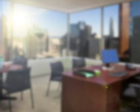 Image blurring in the office Foto stock