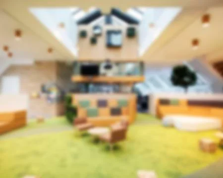 Image blurring in the office Stock Photos