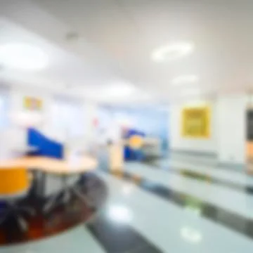 Image blurring in the office, use for the background Stock Photos