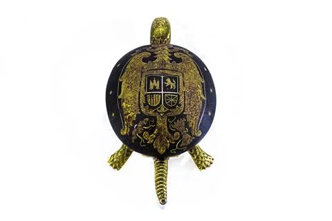 Image of  Brass Mechanical turtle bell Stock Photos