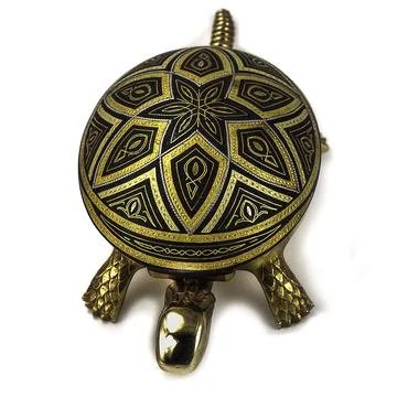 Image of  Brass Mechanical turtle bell Stock Photos