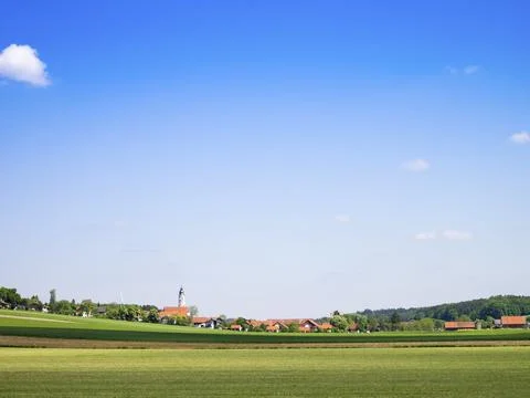 An image of a bright sun background bavaria Stock Photos