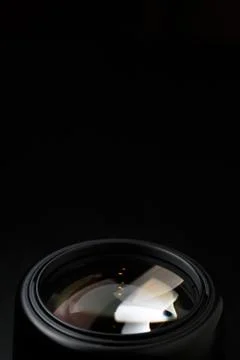 Image of camera lens close-up Stock Photos