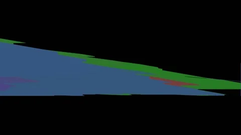 The image cannot appear in any way, only oblique multi-colored stripes remain. Stock Footage 157465517