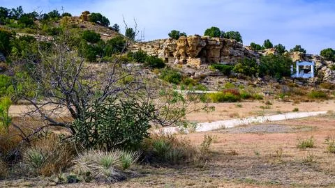 This image captures Eastern Pageant Canyon in the northwestern part of Cima.. Stock Photos
