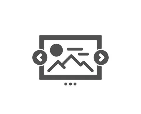 Image carousel simple icon. Photo thumbnail sign. Vector Stock Illustration