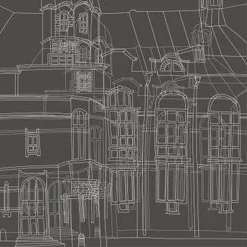 Image of castle Stock Illustration