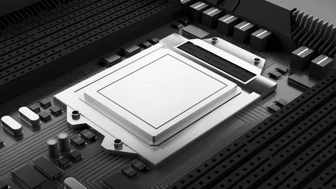 Image of the central processing unit,working processing technology,computer.. 스톡 사진