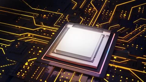 Image of the central processing unit,working processing technology,computer.. 스톡 사진