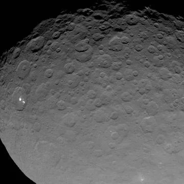 This image of Ceres is part of a sequence taken by NASA s Dawn spacecraft ... Stock Photos