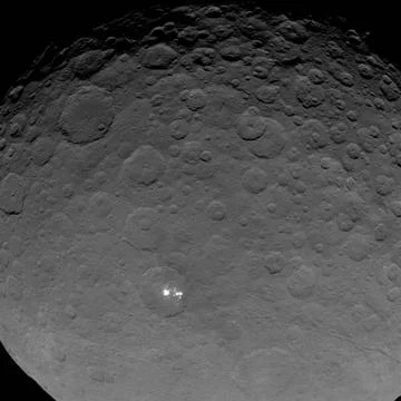 This image of Ceres is part of a sequence taken by NASA s Dawn spacecraft ... Stock Photos