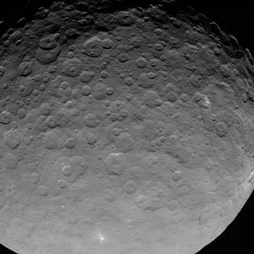 This image of Ceres is part of a sequence taken by NASA s Dawn spacecraft ... Stock Photos
