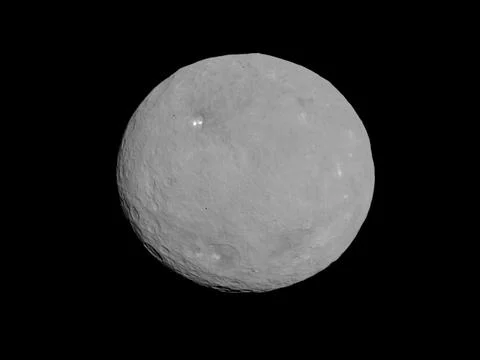 This image of Ceres is part of a sequence taken by NASA's Dawn spacecraft o.. Stock Photos