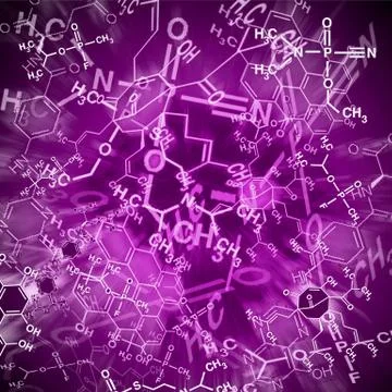 Image of chemical technology abstract background. Science wallpaper with scho Stock Illustration