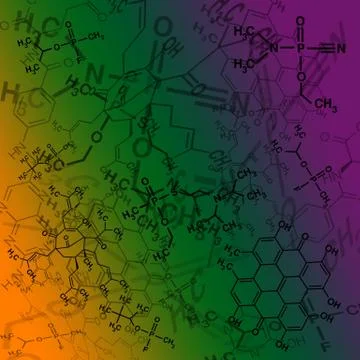 Image of chemical technology abstract background. Science wallpaper with scho Stock Illustration