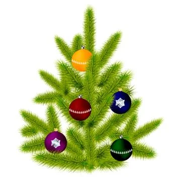 Image Christmas trees Stock Illustration