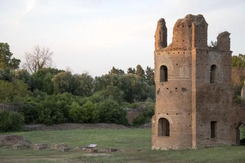 Image of the circus of Maxentius, Rome Stockfoto's