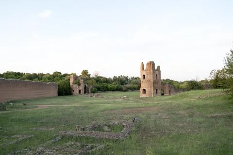 Image of the circus of Maxentius, Rome 写真素材