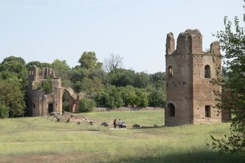 Image of the circus of Maxentius, Rome Stock-Fotos